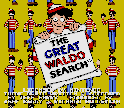 Great Waldo Search, The (USA) Title Screen